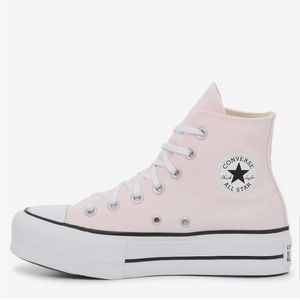 Converse Chuck Taylor All Star lift platform high-top light pink sneaker